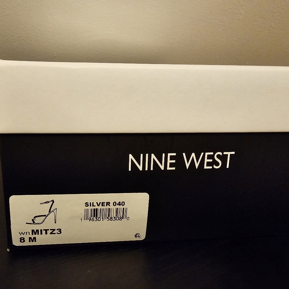 NINE WEST Silver Mitz3 sandals - Picture 2 of 6